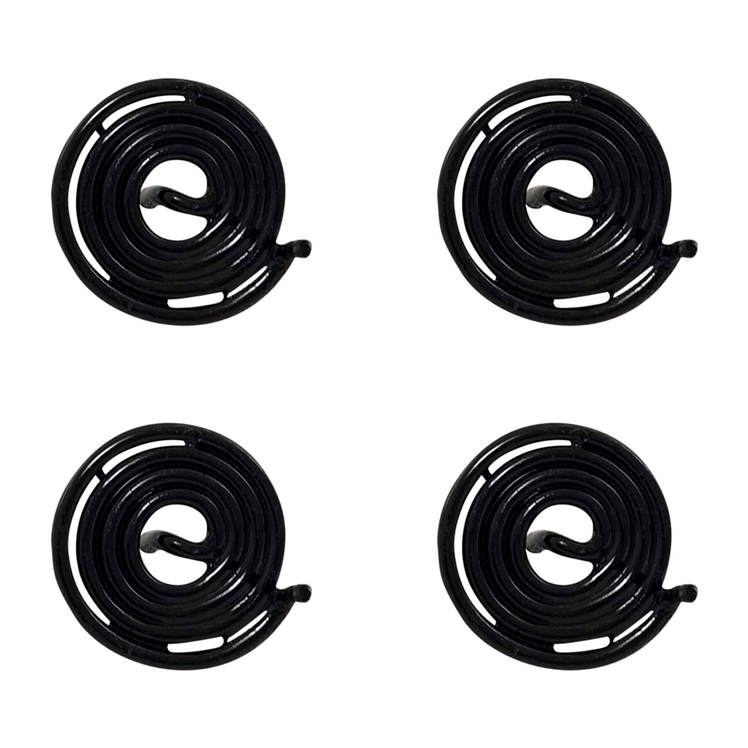 black anti-clockwise spring set of 4