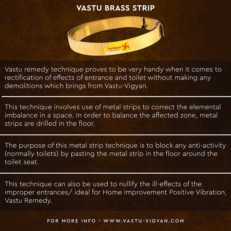 VASTU BRASS STRIP 1MM - vastu-vigyan