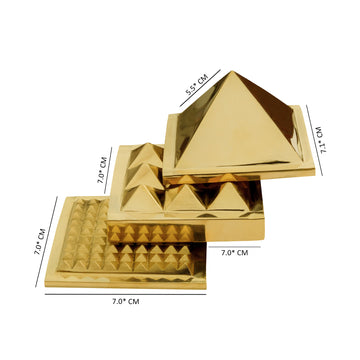 BRASS PYRAMID 3 LAYER